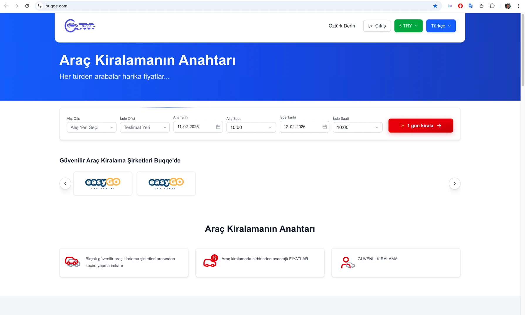 Buqqe Araç Kiralama