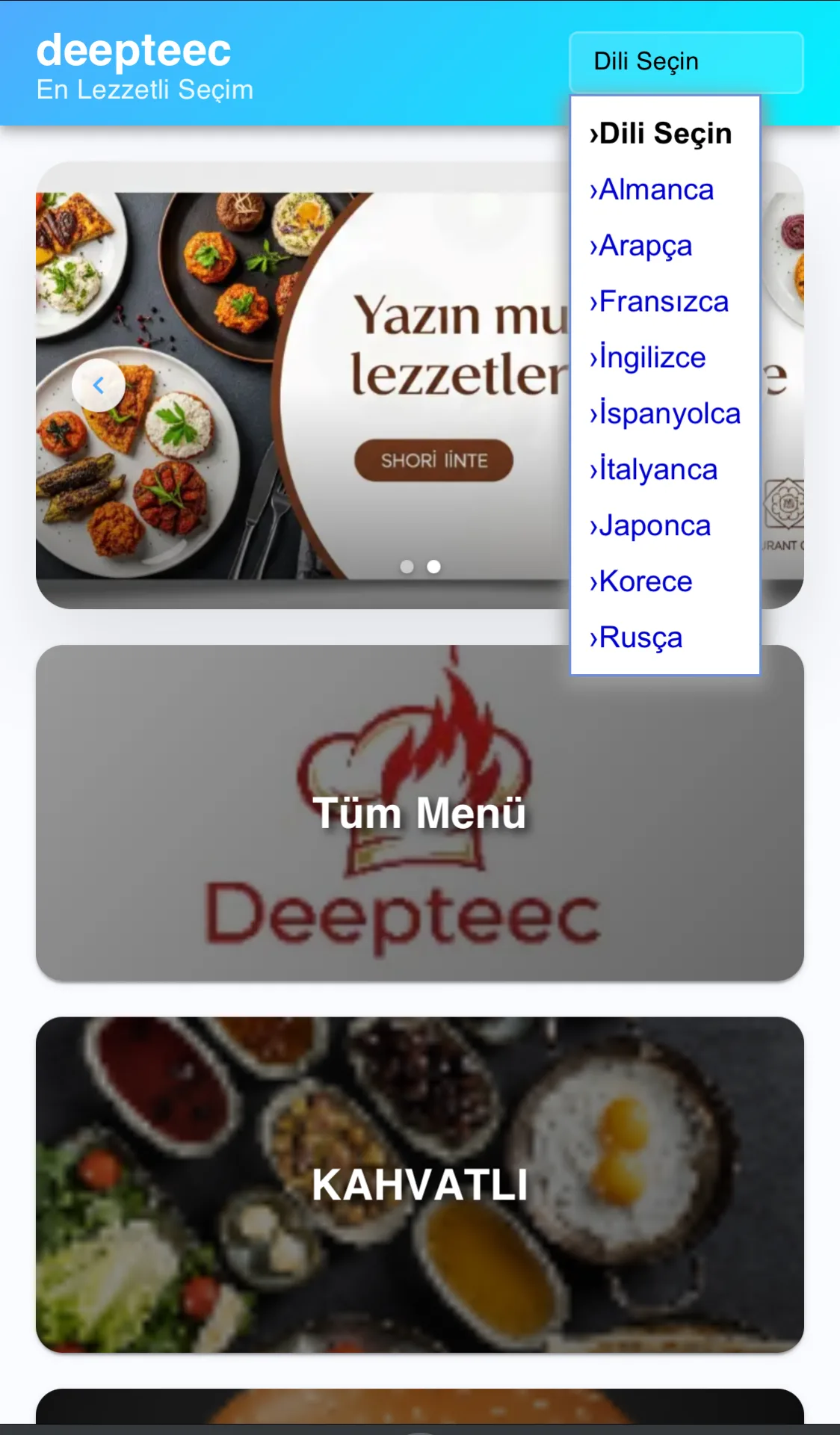 Buqqe QR Menü mobile - 3