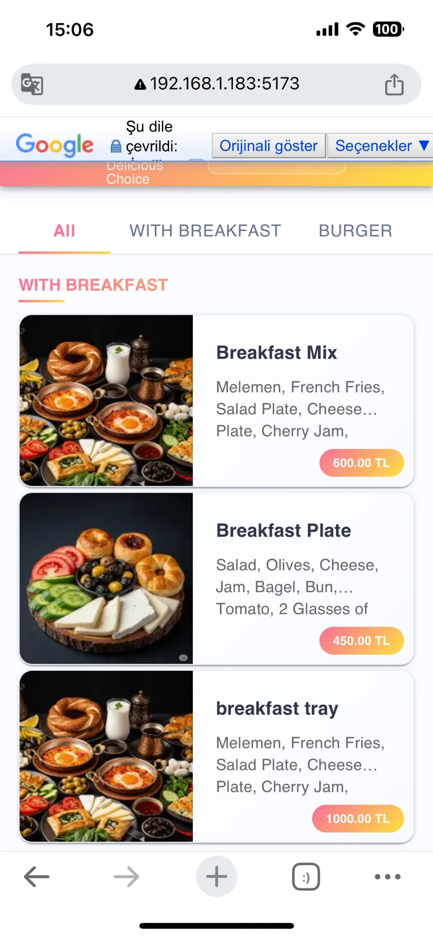 Buqqe QR Menü mobile - 4